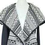 Gianni Bini GB Black and White Aztec Print Cardigan Blazer Sz‎ S Photo 1