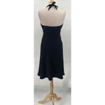 Vintage 90s Jones New York Dress Halter Dress Beaded Detail Black Womens Small Photo 6