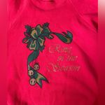 Etcetera Vintage 90s Red Green Gold Holiday Festive Christmas Bell Sweatshirt Photo 1