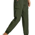 NWT Olive Cargo Jogger Pants Water Resistant UPF 50+ Outdoor Hiking Casual XXXL Green Size undefined Photo 0