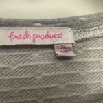 Fresh Produce  Polka Dot Sweater Size XL Gray Textured Pullover Photo 3