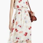 Lucky Brand  Painted Floral Maxi High Low Tie Belt Dress Size Med EUC #2506 Photo 0