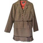 Sweet Suit Petite Women's Coffee Brown 2 Piece Skirt Set. Size 10P Photo 0