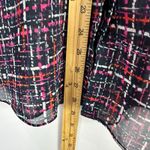 Chico's Blouse 3 Multicolor Grid Print Sheer Layering Artsy Workwear Retro XL Photo 4