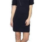 BCBGeneration BCBGMaxazria “GENIE” lambswool sweater dress XS black roll-tab sleeve Photo 2