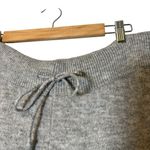 Mango MNG Sweater Joggers Womens Large Gray Drawstring Stretch Ribbed Fleece Photo 1