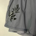Fabletics Gray Olesia Shine Floral Athletic Shorts S Photo 4