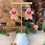 Christma Gingerbread Handmade Polymer Clay Earrings Multiple Photo 1