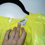 Christopher John Rogers Target Yellow Shimmery Puff Sleeve Volume Dress Size XS Photo 2