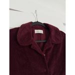 $242 New Les Tien Iris Bordeaux Corduroy Button Up Photo 1