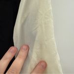 Aryn K  100% Silk Contrast Black, Navy & Cream 3/4‎ Sleeve V Neck Top Sz S Photo 6