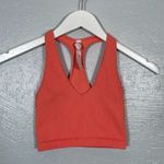 Free People Movement Women XS Orange Pink Free Throw Crop Top Ribbed Racerback Photo 0