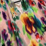 Esprit NWOT  Collection Patterned Pleated Mini Dress Multicolor Sz 8 Long sleeve Photo 6