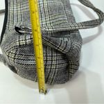 San Diego Hat Co. Plaid Black Blue Green Wool Blend Barrel Shoulder Bag Tweed Photo 5
