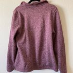 Orvis  Maroon Quarter-Zip Pullover Sweaterknit Size Large Fleece Photo 5