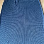 Haven Well Within Blue Ribbed Knit Midi Skirt Pull On Size XL Lounge Casual Photo 3