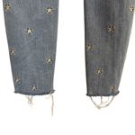 Judy Blue  Sz7/28 Skinny Fit Embroidered Stars Light Blue Jeans Raw Hem JB88265 Photo 7