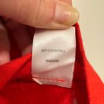 NY & Co Linen Kissed Skirt Burnt Orange Pencil Stretch Above Knee Office Size 14 Photo 7