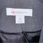 Liz Claiborne Jacket Women's 10 Gray Kate Classic Fit Single Breasted Blazer NEW Photo 1