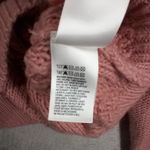 Lucky Brand  S Pink Cable Knit Quarter Zip Cropped Pullover Sweater Cottagecore Photo 7