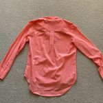 Apt. 9  Long Sleeve Button Down Shirt Salmon Orange Size Small Flow Light GUC Photo 5