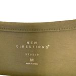 New directions studio medium 3/4 sleeve be happy spread love green Green Photo 1