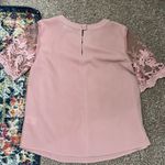 Lulus  Lisa Marie Mauve Pink Embroidered Top Photo 6