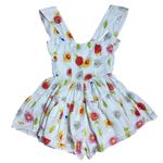 Vanessa Mooney White and Floral Elisabeth Romper Dress Womens XXS Photo 8