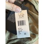 Chaser Womens Blouse Shirt Sz Large Linen Blend Cold Shoulder Rock Punk Edgy Y2k Photo 8