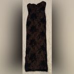 House Of CB NEW  Lucienne Strapless Stretch Lace Black Gown Sz XL Photo 3