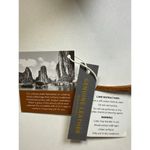 Handcrafted in Vietnam Boho Rattan Wicker and Leather 8" Crossbody Round Bag NWT Brown Photo 6