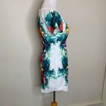 Forever 21 Tropical Body Con Dress Peekaboo Sz Small Photo 4