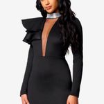 Bebe Dramatic Ruffle Plunge Dress by  Photo 0
