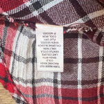 Cato Women's Plaid Button Down Shirt Red Black White Long Sleeve XL Photo 6