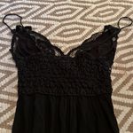 Free People one black lace top mini swing dress xs Photo 5