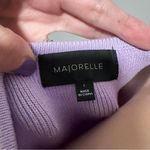 Majorelle  Zowie Purple Crop Sweater Lilac Purple Revolve Small Cinch Tie Cut Out Photo 8