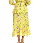 TAYLOR Dress Smocked Waist Floral Maxi Dress Size 2 Multi Photo 1