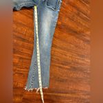 Dear John  Boutique Blue front Stretch Beaded Trim Pocket Jeanne Flare Jeans 27 Photo 15