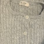 Brandy Melville  gray Zoe cable knit Cardigan Lightweight Knit one size Photo 1
