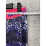 Nike  Pro Women's Leggings Purple Abstract Neon Pink size Medium Full Length Photo 8