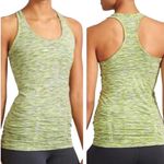 Athleta Fast Track Ruched Compression Tank Top Women XS Green Space Dyed Sporty Photo 1