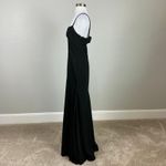 Vera Wang  Backless Cut Out A-Line Long Evening Gown Black Size 4 Formal Dress Photo 4