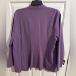 Liz Claiborne Plus New Long Sleeve Open Front Stretch Cardigan Purple 2X Photo 5
