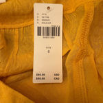 Maeve  Anthropologie NWT Boswell Peasant‎ Blouse Mustard Yellow Size 4 Photo 6