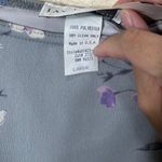 Vintage Jay Jacobs Y2K Floral Skirt Set Size M Blue Purple Ruffle Hem Sleeveless Gray Size M Photo 4