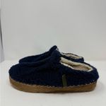 L.L. Bean Cozy Slide Fleece Slippers Size 7 Blue Photo 4