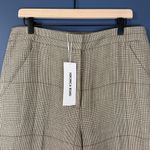 Veronica Beard  Plaid Tonelli Women's Wide Leg Trouser Pant in Ecru Size 12 NWT Photo 3