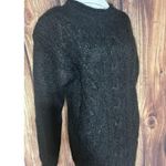 Rampage Vintage Dress Women Sz S Black Fuzzy Sheath Mini Knit 90s Y2K Rave Photo 8