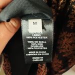 Rebecca Taylor  Women's Black Brown Arden Fern Print Silk Midi Dress Size Medium Photo 11