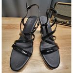 Naturalizer Luisa Dress Heel Sandals Women's 7M Black Patent Leather Buckle Photo 0